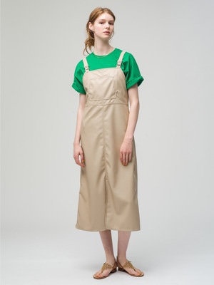 Eco Leather Jumper Dress 詳細画像 ivory