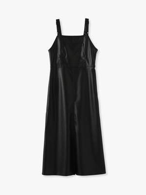 Eco Leather Jumper Dress 詳細画像 black