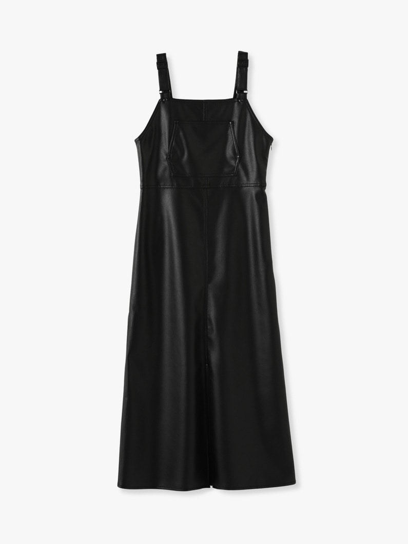 Eco Leather Jumper Dress 詳細画像 black 1