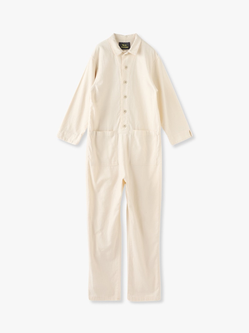Flannel Jumpsuit 詳細画像 off white 2