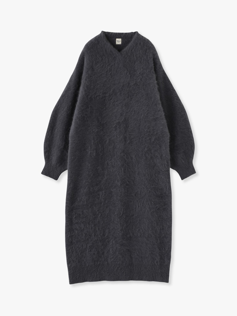 Fox Cashmere Knit Dress 詳細画像 charcoal gray 5