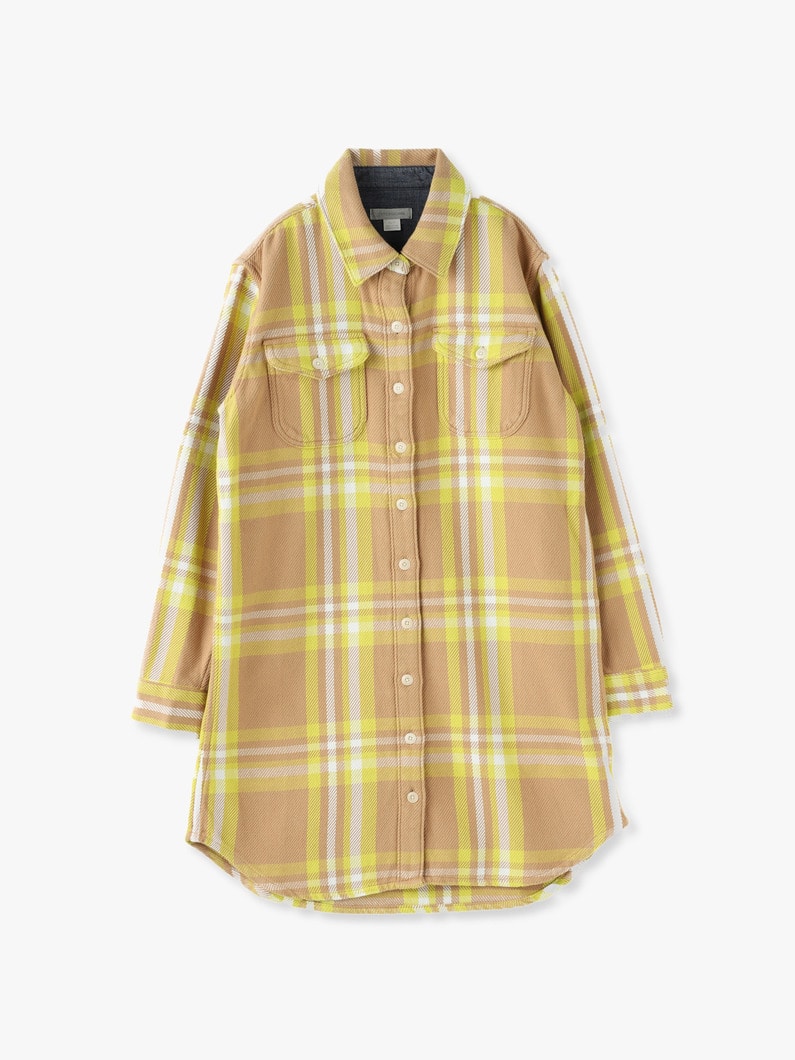 Blanket Shirt Dress 詳細画像 yellow 3