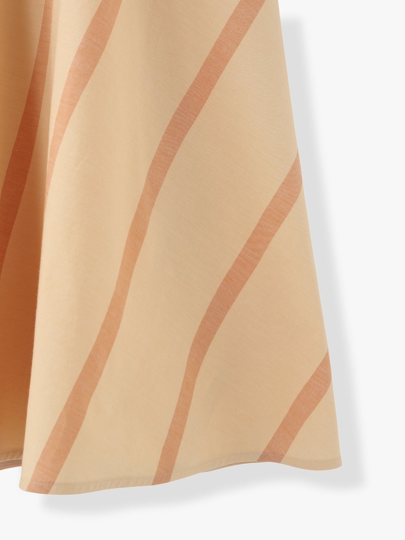 Light Cotton Striped Dress 詳細画像 light orange 7