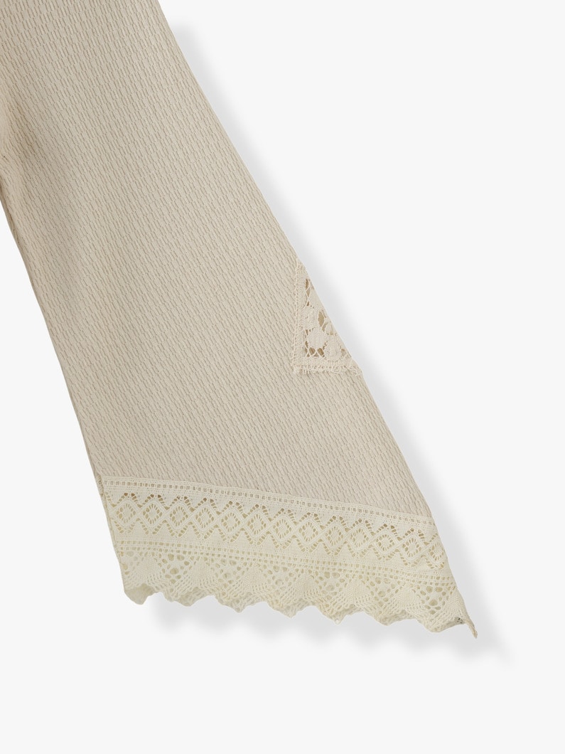 Honeycomb Cotton Lace Dress 詳細画像 ivory 5