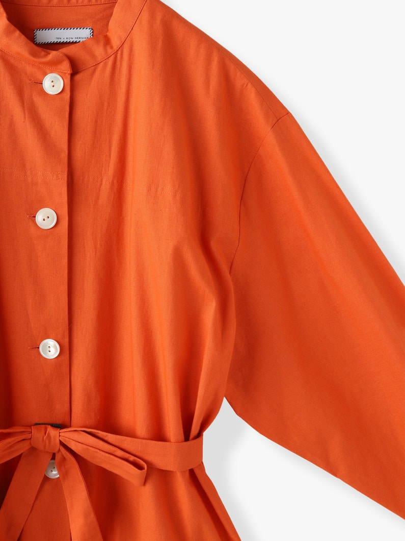 Button Down Shirt Dress 詳細画像 orange 4