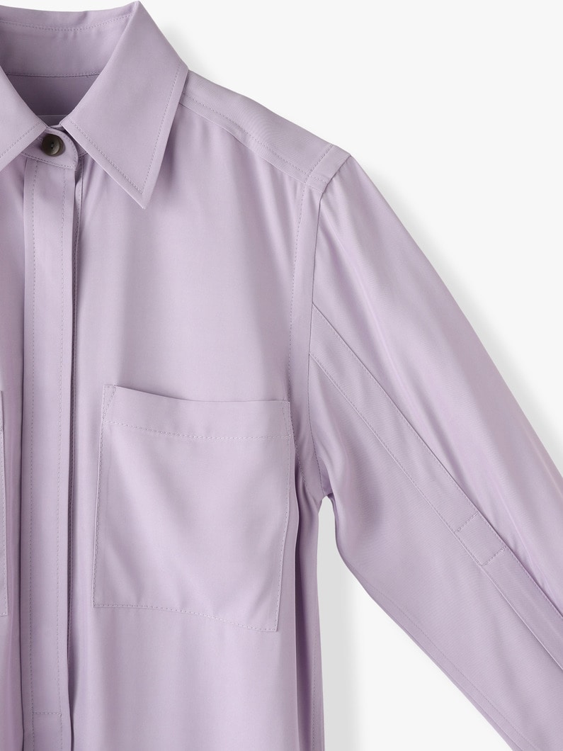 Split Sleeve Shirt Dress 詳細画像 lavender 4