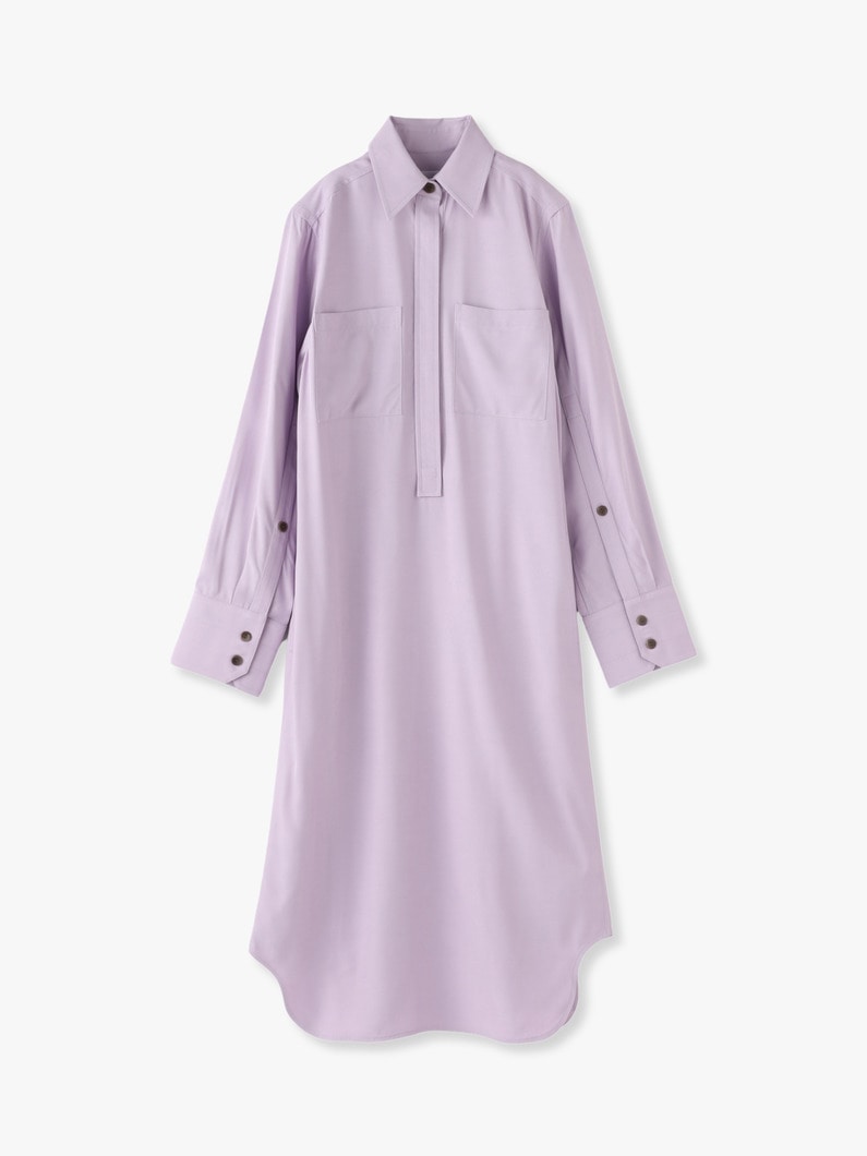 Split Sleeve Shirt Dress 詳細画像 lavender 1