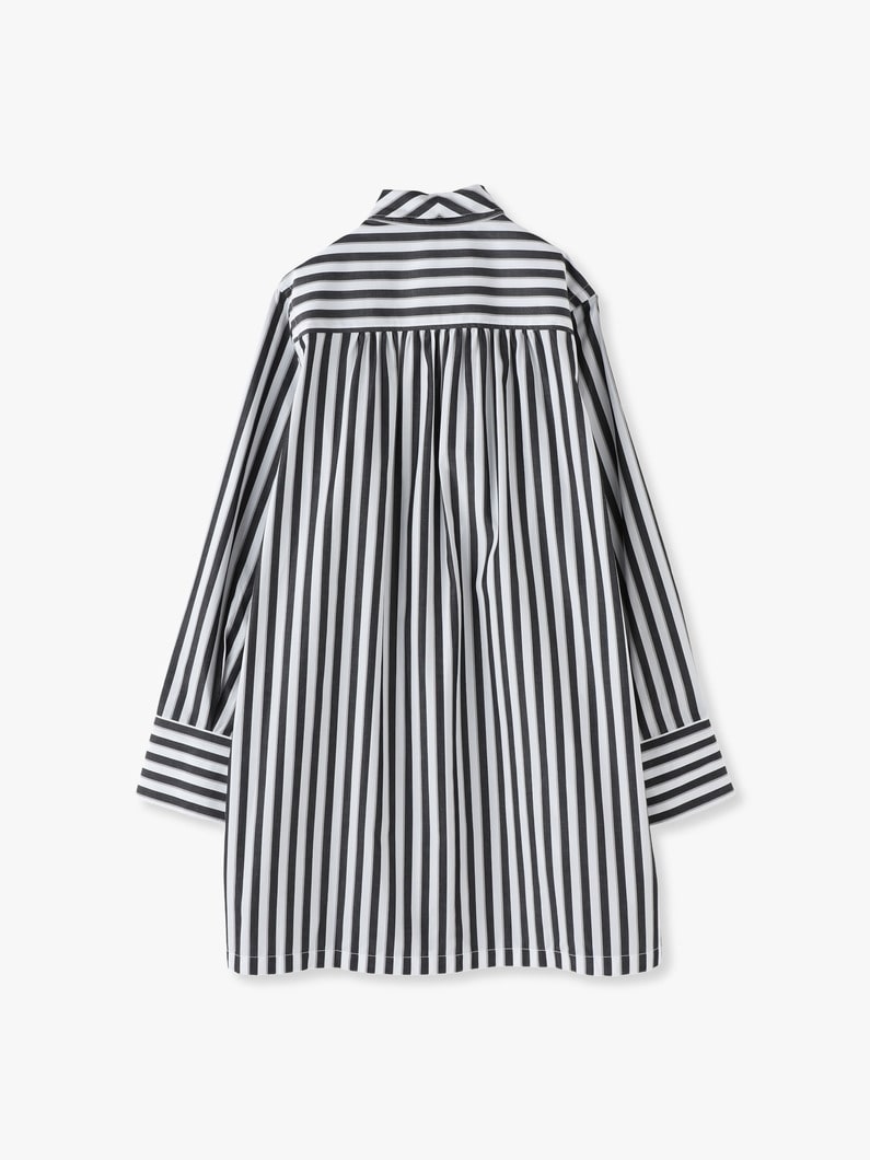 Striped Scarf Tunic Dress 詳細画像 black 2