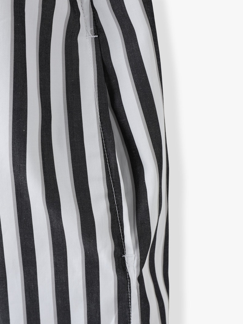 Striped Scarf Tunic Dress 詳細画像 black 6