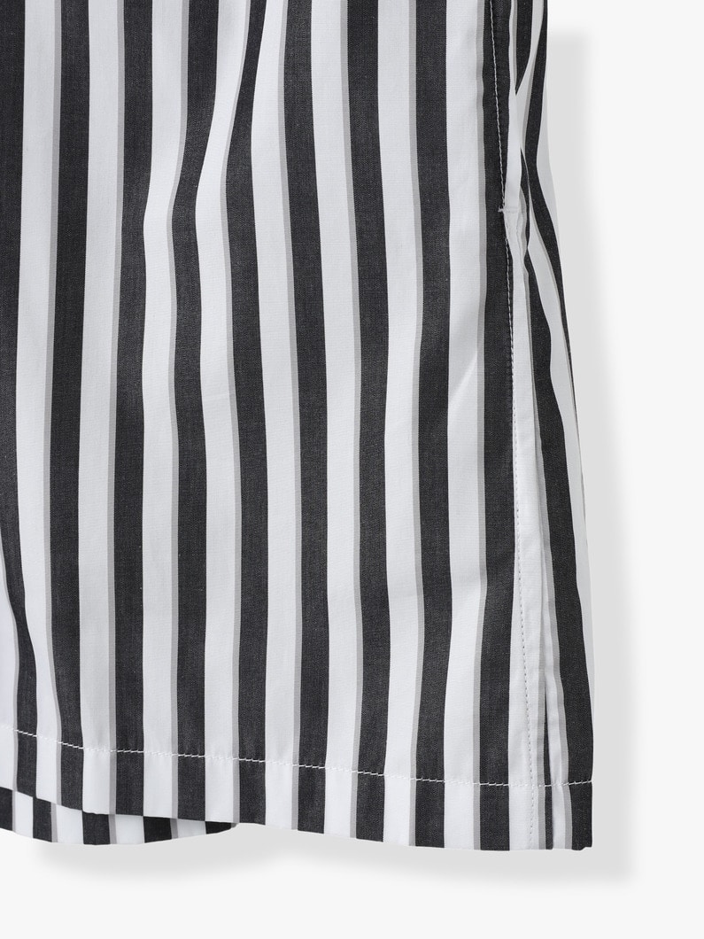 Striped Scarf Tunic Dress 詳細画像 black 7