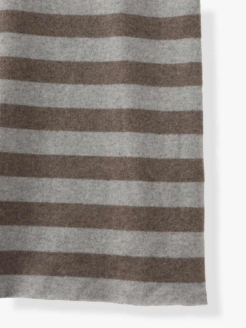 Weird Cashmere Short Dress (striped) 詳細画像 gray 8
