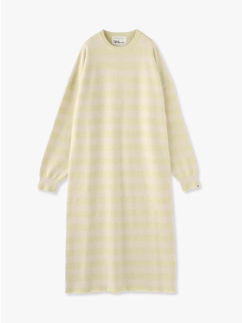 Weird Cashmere Short Dress (striped) 詳細画像 light yellow 2