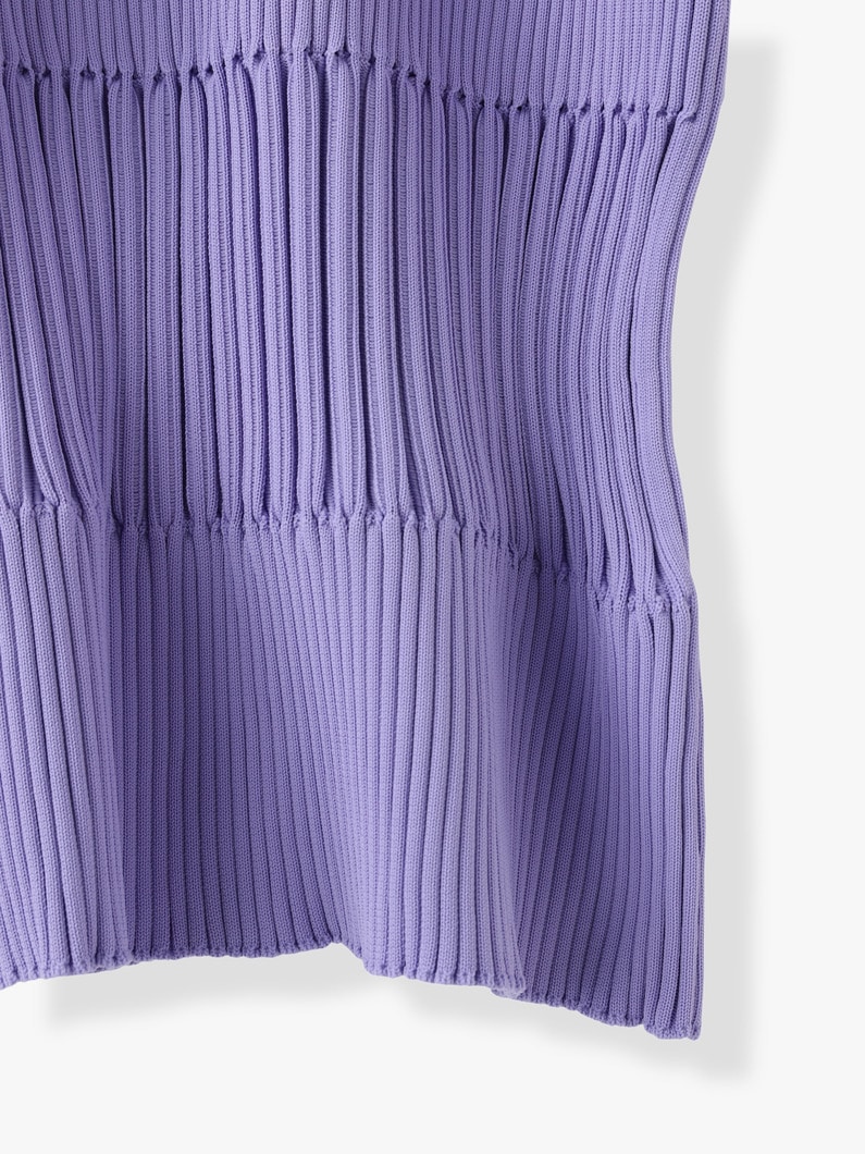 Fluted Long Sleeve Mini Dress 詳細画像 light purple 6
