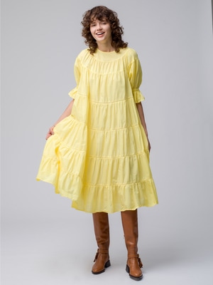 Paradis Botanical Dye Dress (pink/yellow) 詳細画像 yellow