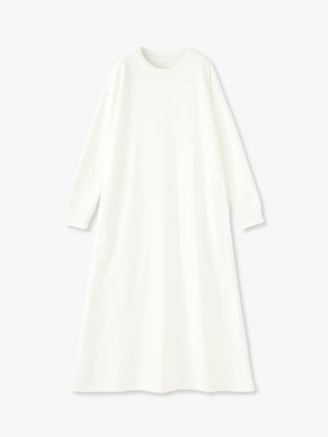 Bamboo Organic Cotton Sweat Dress 詳細画像 white