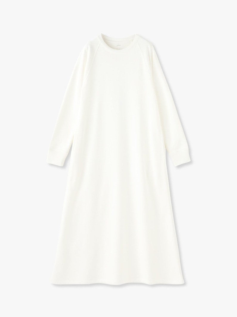 Bamboo Organic Cotton Sweat Dress 詳細画像 white 1