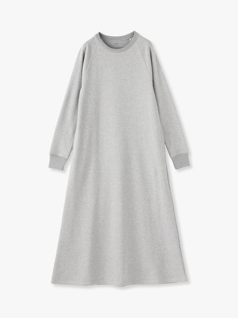Bamboo Organic Cotton Sweat Dress 詳細画像 gray 1