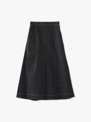 Flare Denim Skirt 詳細画像 indigo