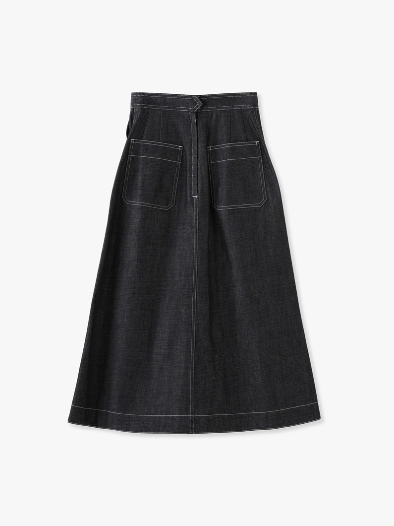 Flare Denim Skirt 詳細画像 indigo 2