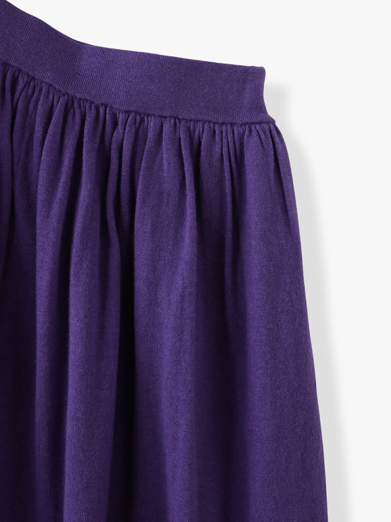 Claudia Gather Skirt (purple/navy) 詳細画像 purple 3