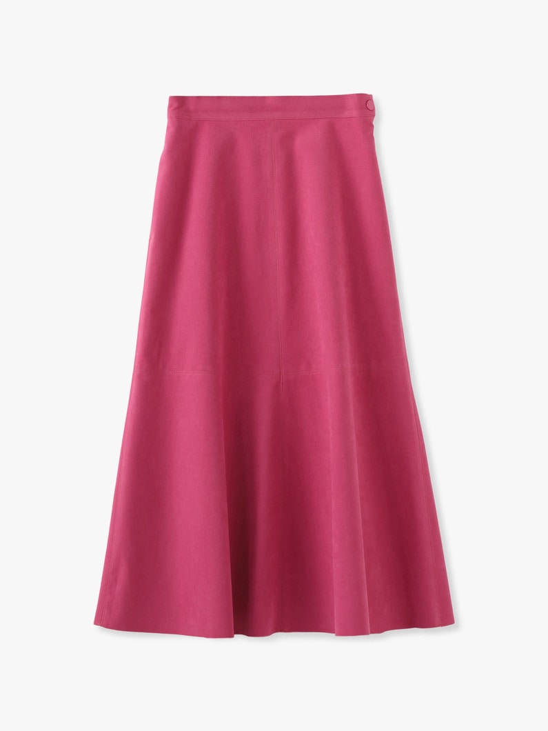 Eco Suede Flare Skirt 詳細画像 pink 3