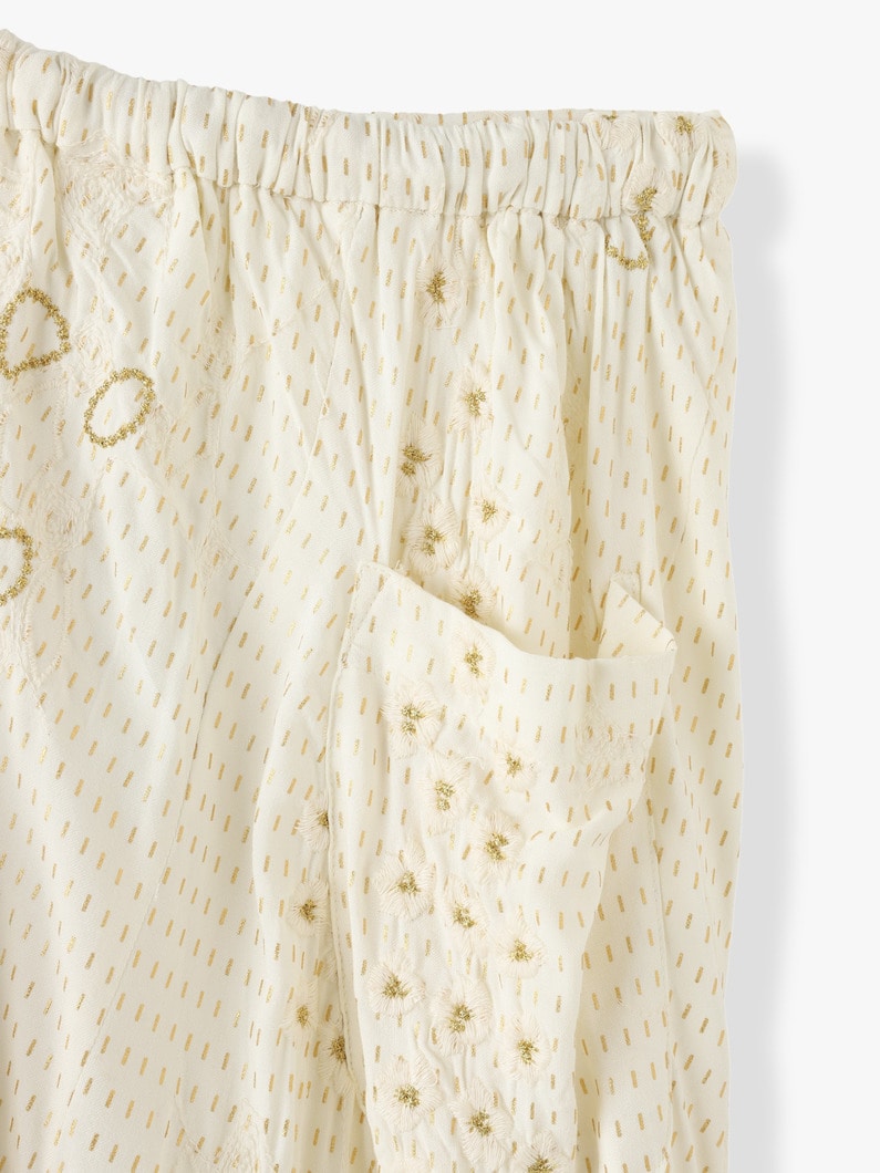 India Embroidery Flare Skirt 詳細画像 ivory 5
