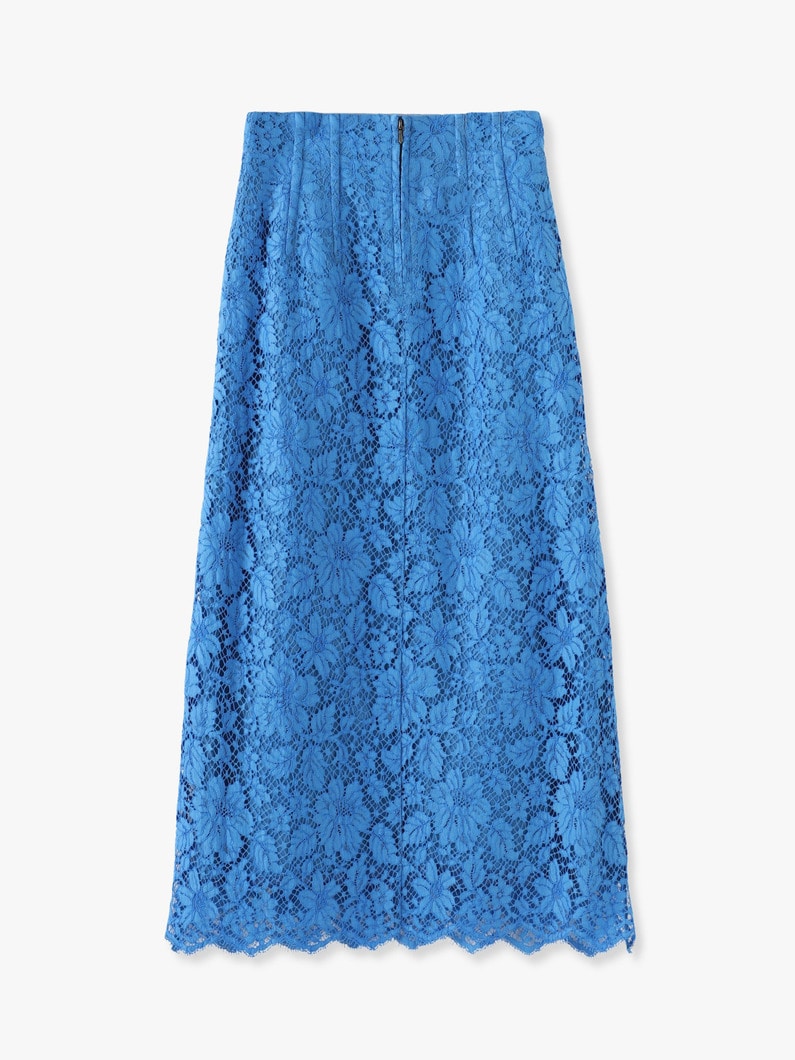 Flower Code Lace Skirt 詳細画像 blue 4