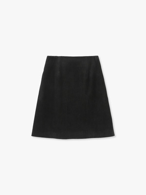 Corduroy A Line Skirt 詳細画像 black