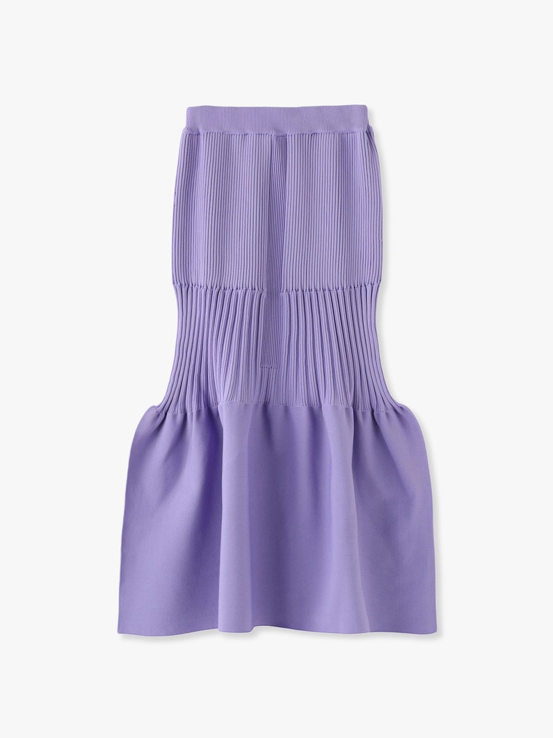 Fluted Mermaid Skirt 詳細画像 light purple 3