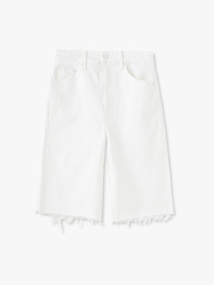 The Undercover Knee Fray Shorts 詳細画像 white
