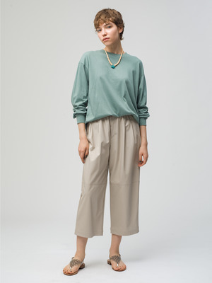 Eco Leather Wide Pants 詳細画像 gray