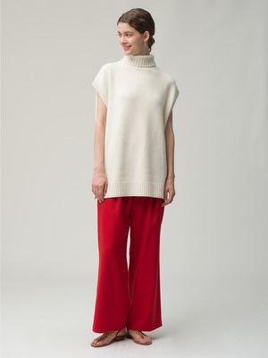 Wool Everyday Tuck Pants 詳細画像 red
