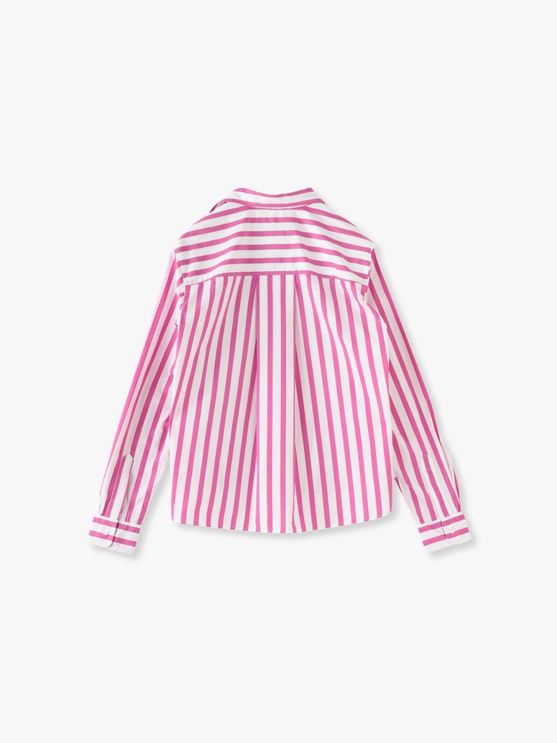 Silvio Cotton Striped Shirt（pink） 詳細画像 pink 2