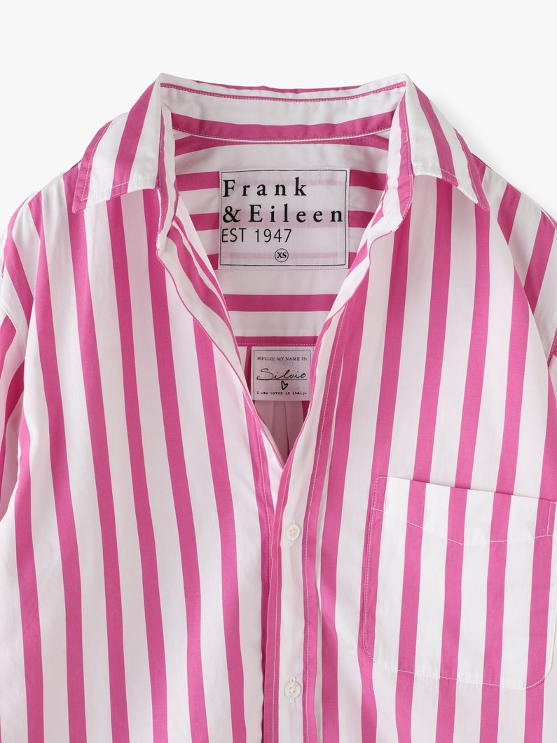 Silvio Cotton Striped Shirt（pink） 詳細画像 pink 3