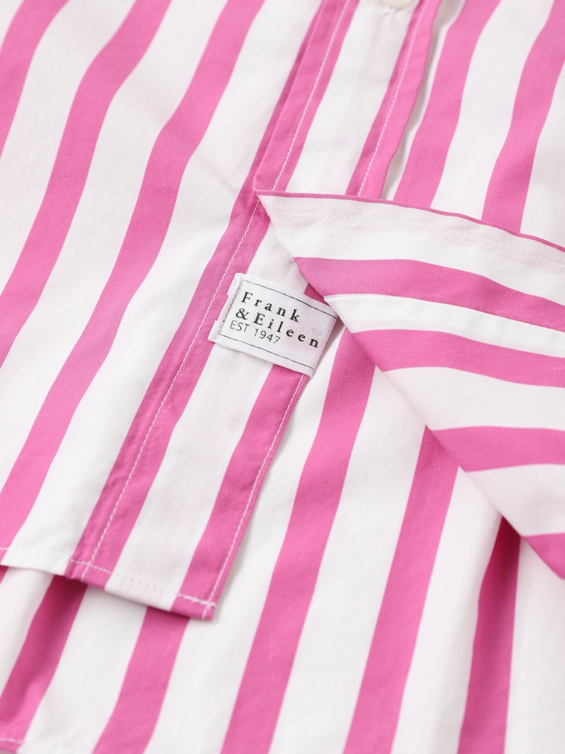 Silvio Cotton Striped Shirt（pink） 詳細画像 pink 6