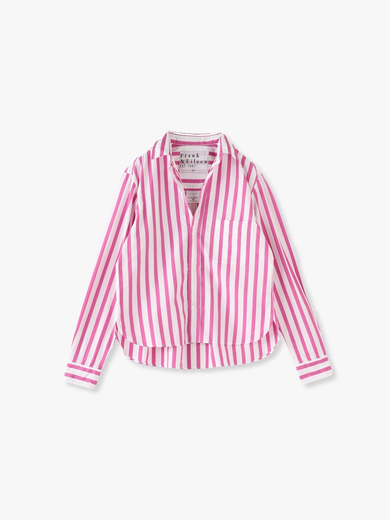 Silvio Cotton Striped Shirt（pink） 詳細画像 pink 1