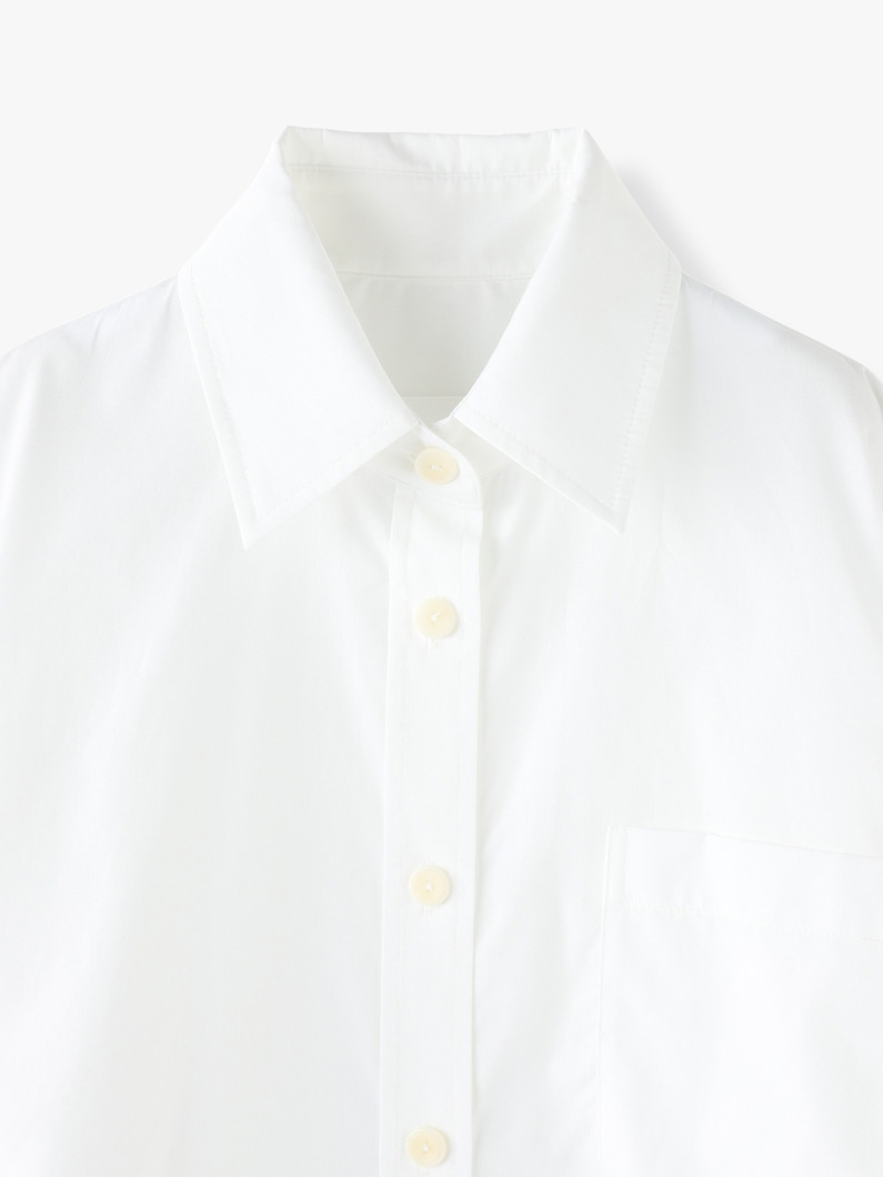Oversized Cotton Shirt 詳細画像 white 3
