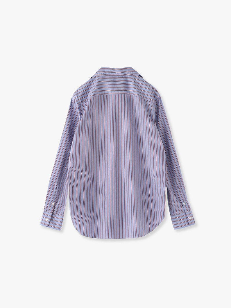 Eileen Super Fine Cotton Striped Shirt 詳細画像 blue 2