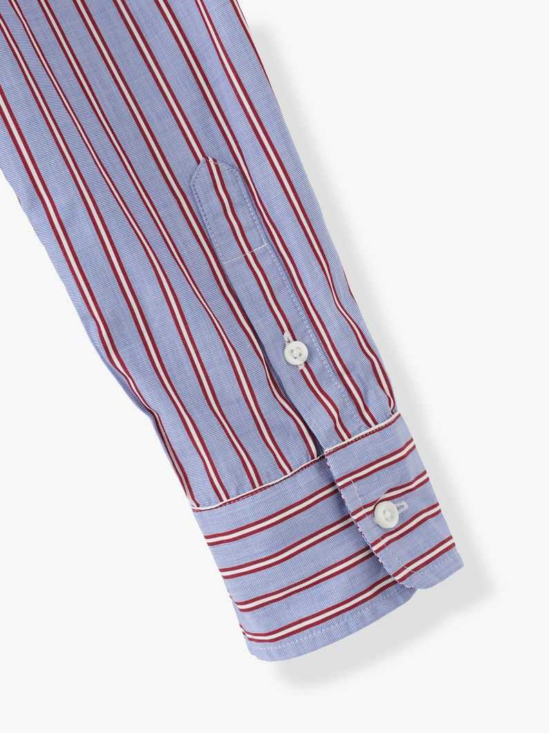 Eileen Super Fine Cotton Striped Shirt 詳細画像 blue 5