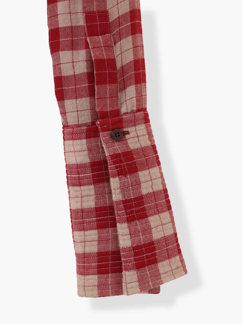 Cashmere Checked Shirt 詳細画像 red 6