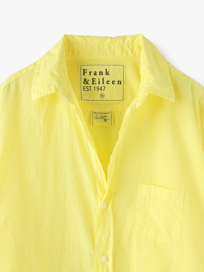 Eileen Botanical Dye Core Voile Shirt 詳細画像 yellow 4