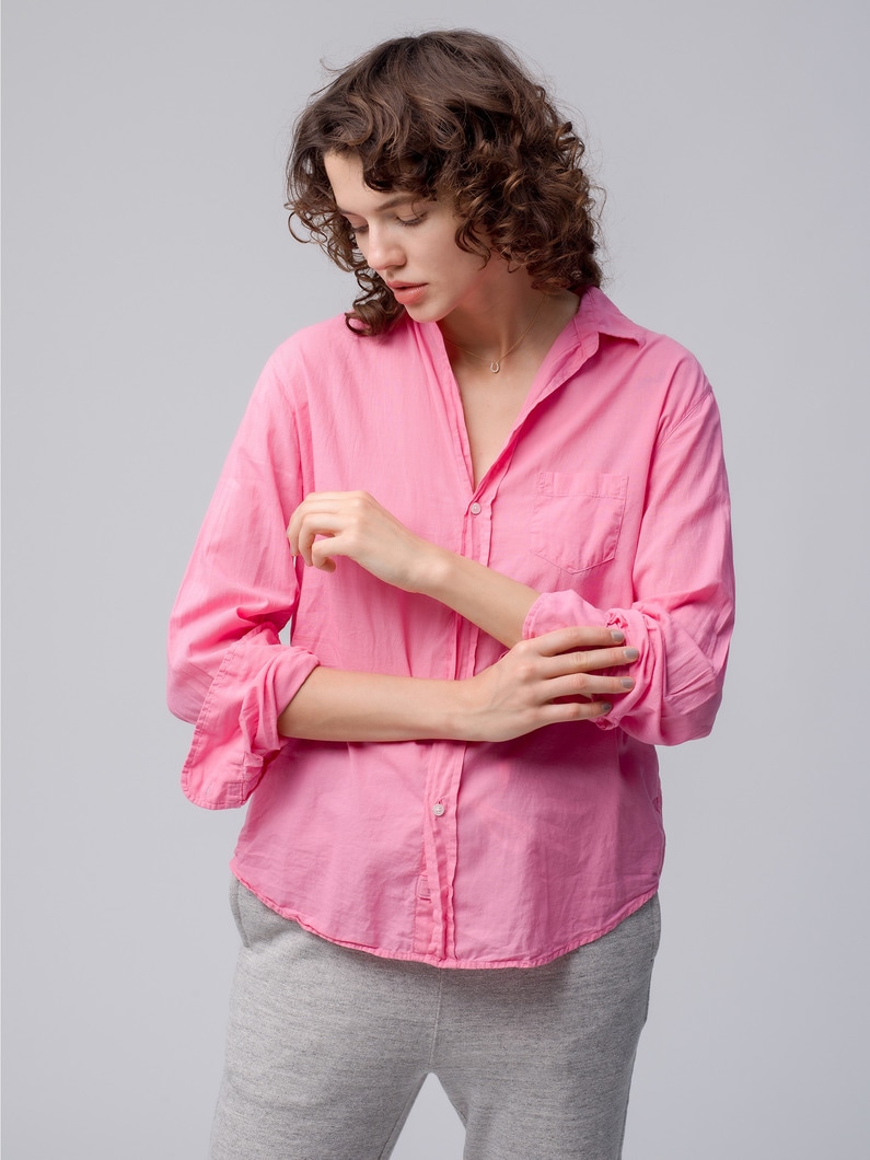 Eileen Botanical Dye Core Cotton Voile Shirt 詳細画像 pink 1