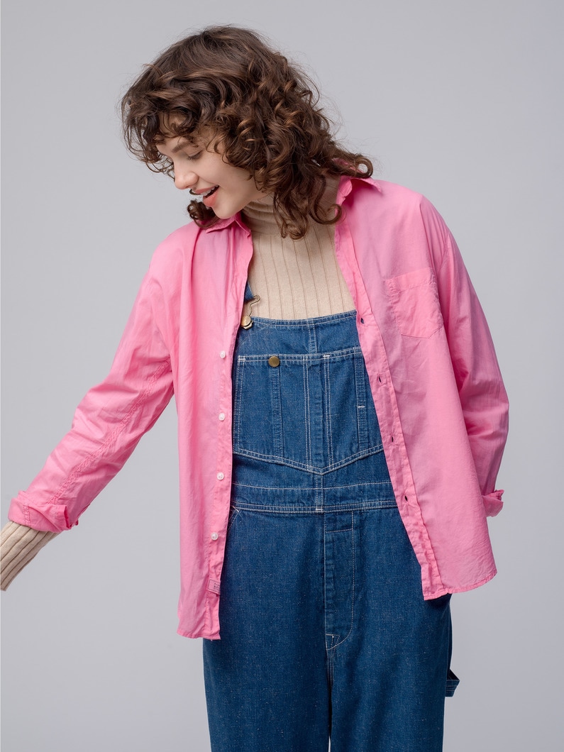 Eileen Botanical Dye Core Light Poplin Shirt 詳細画像 pink 1