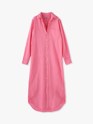 Rory Botanical Dye Organic Cotton Voile Shirt Dress 詳細画像 pink