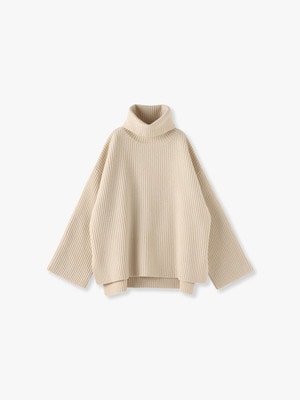 Cassidy Wool High Neck Pullover 詳細画像 ivory