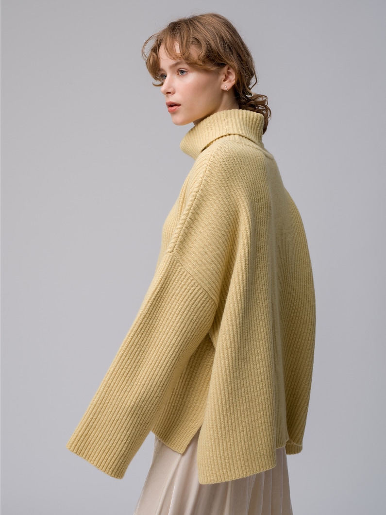 Cassidy Wool High Neck Pullover 詳細画像 yellow 2
