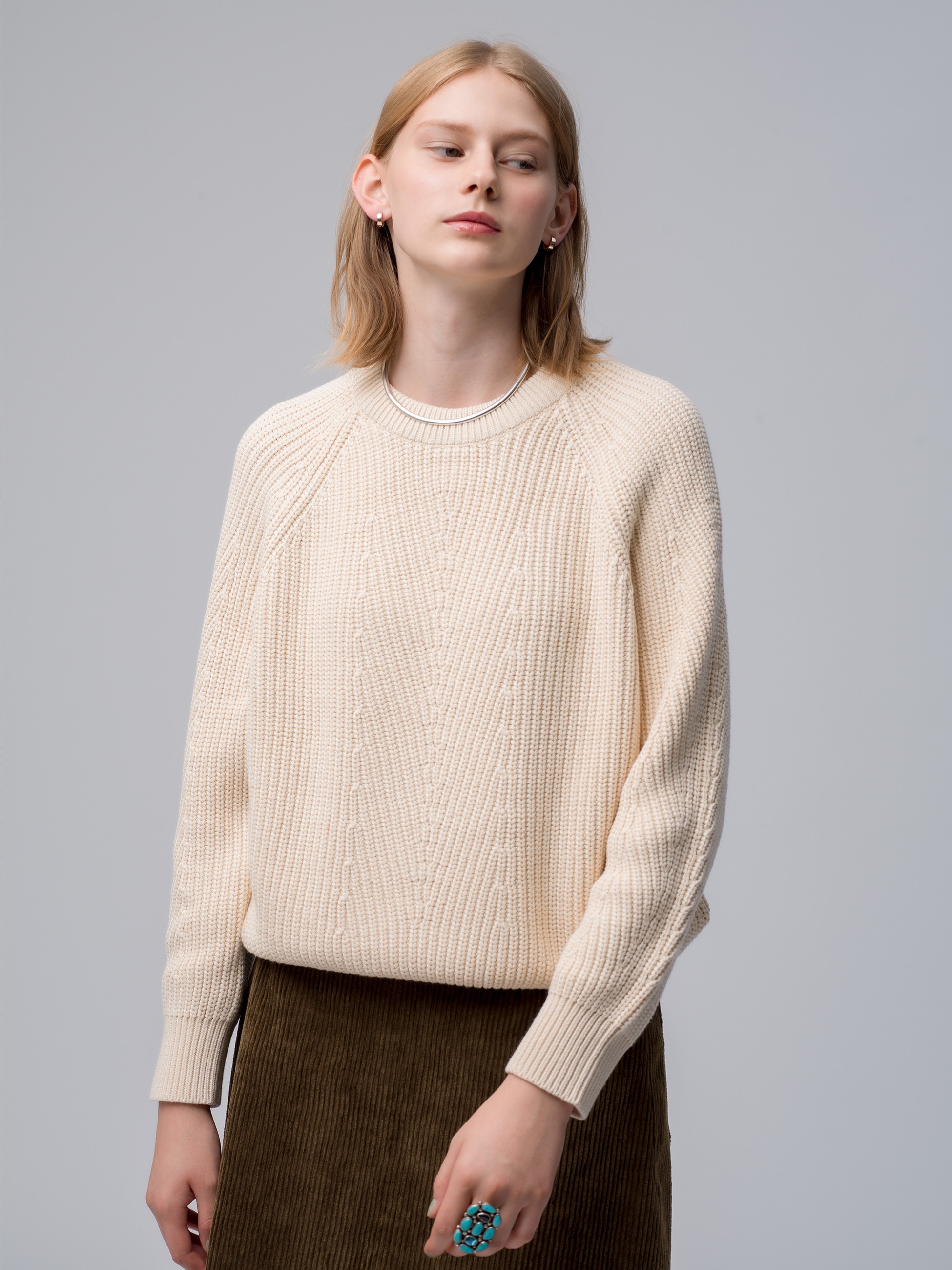 Chelsea Organic Cotton Pullover (off white)｜DEMYLEE(デミリー 
