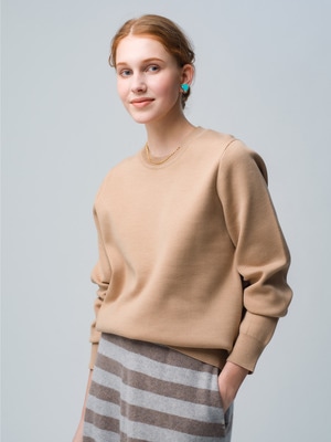 Wool Smooth Knit Pullover 詳細画像 camel