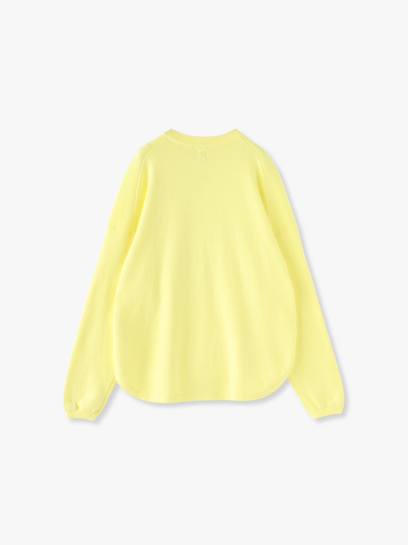 Cotton Smooth Knit Pullover 詳細画像 light yellow 3