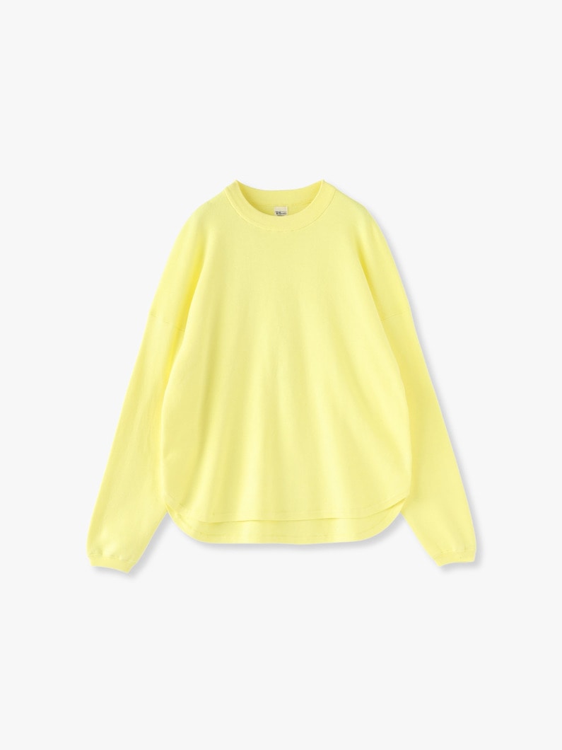 Cotton Smooth Knit Pullover 詳細画像 light yellow 2